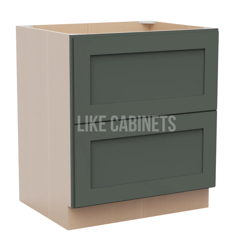 Aston Green Two Drawer Base