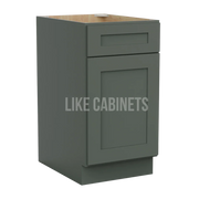 Aston Green Cabinet with Single Door & Drawer