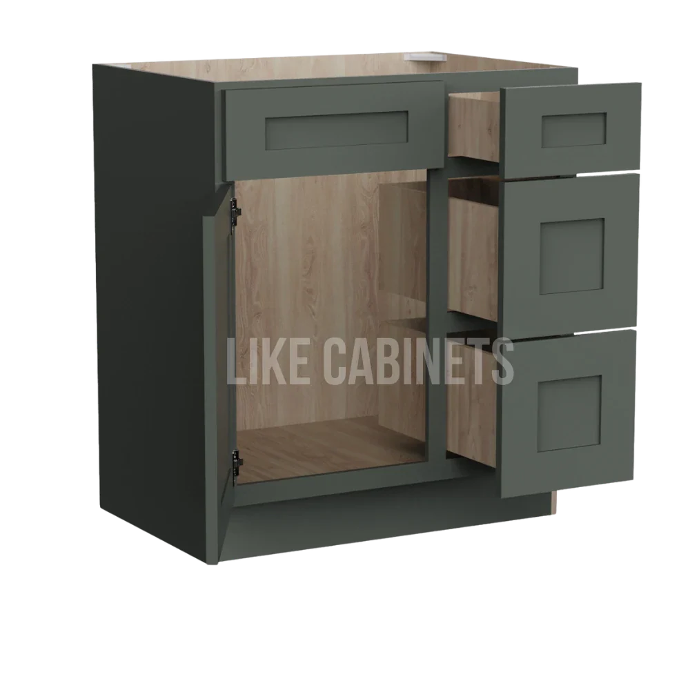 Aston Green 30'' W Vanity Combo with Drawers