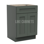 Aston Green Single Vanity Sink Base Cabinet