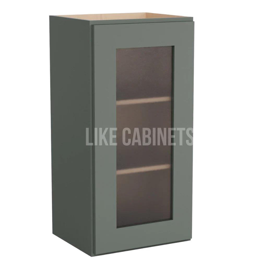 Aston Green 30'' H Single Door Wall Cabinet with Glass Door