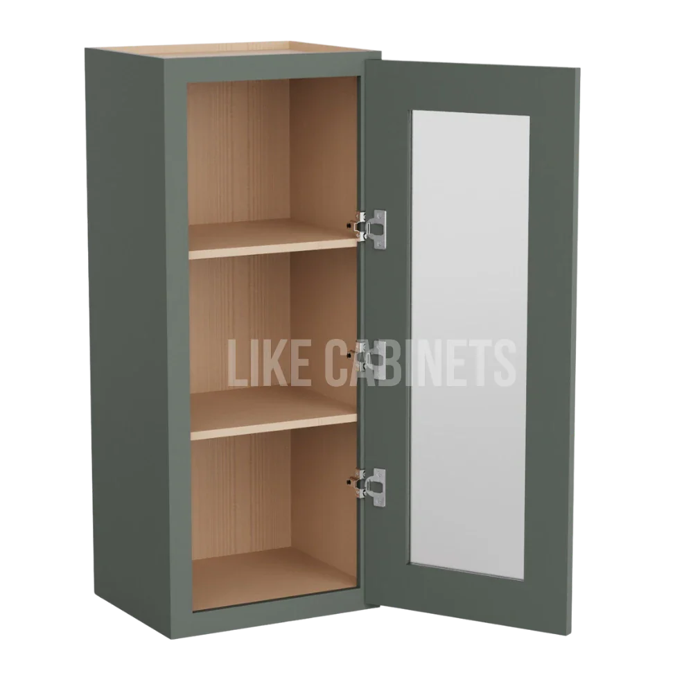 Aston Green 36'' H Single Door Wall Cabinet with Glass Door