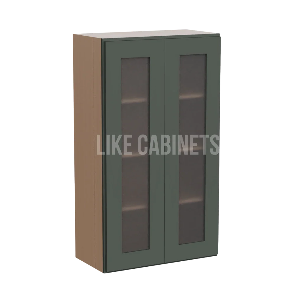 Aston Green 42'' H Double Door Wall Cabinet with Glass Doors