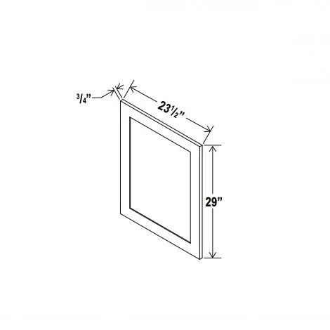 Shaker White Base Decorative Door Panel