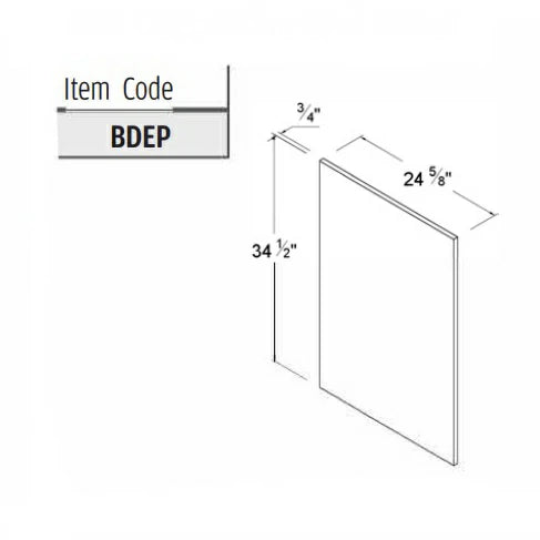 Frameless Gloss White Base Decorative Door Panel