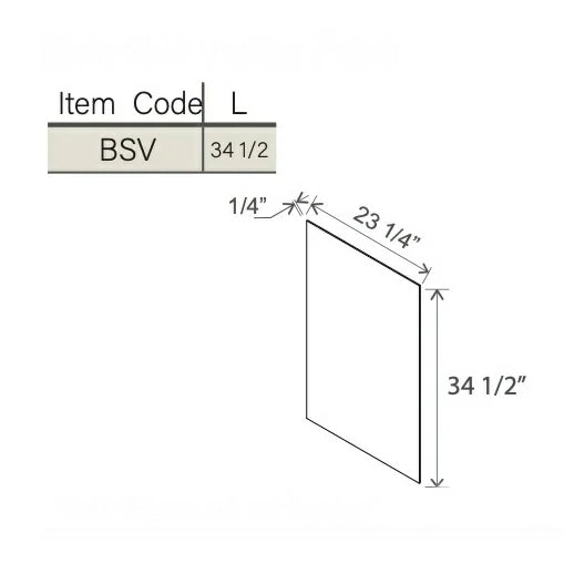 Dove White Slim Shaker Base Skin Veneer Panel