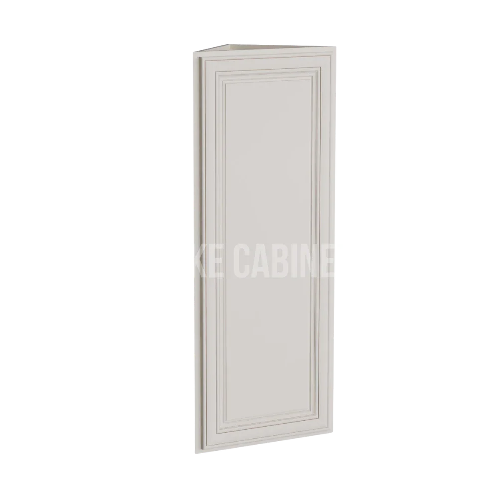 Charleston White Raised Panel Angle Wall Cabinet