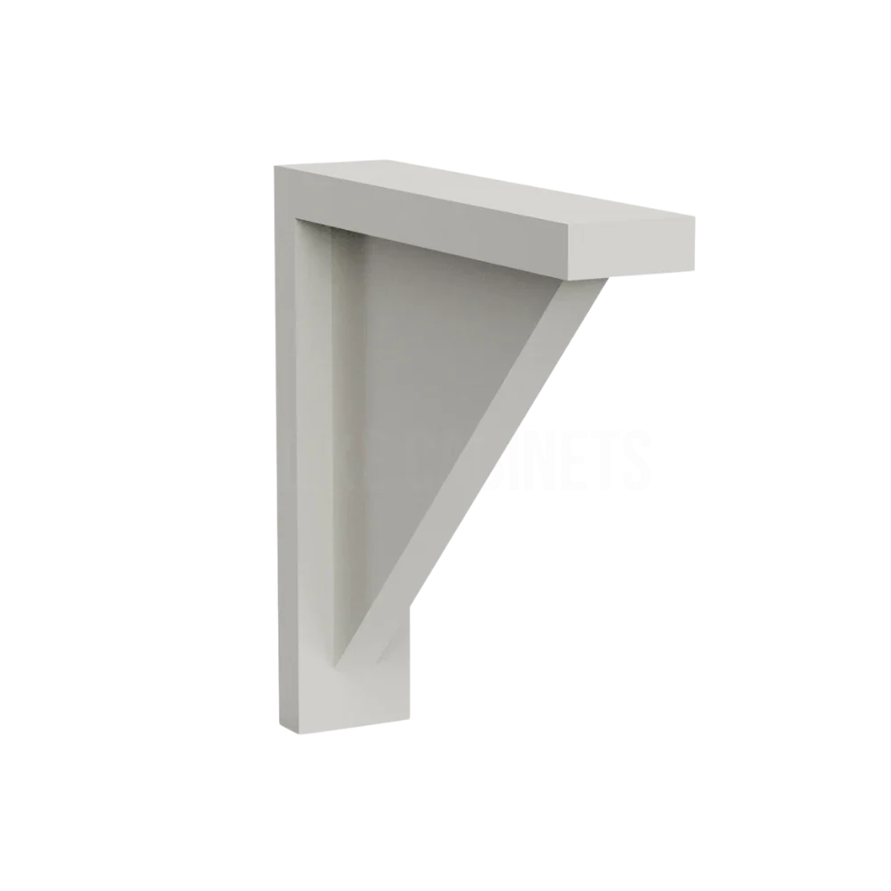 Charleston White Raised Panel Cabinet Corbel 9''H