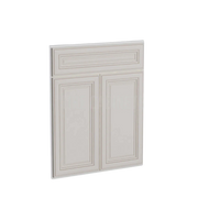 Charleston White Raised Panel Corner Sink Base Front