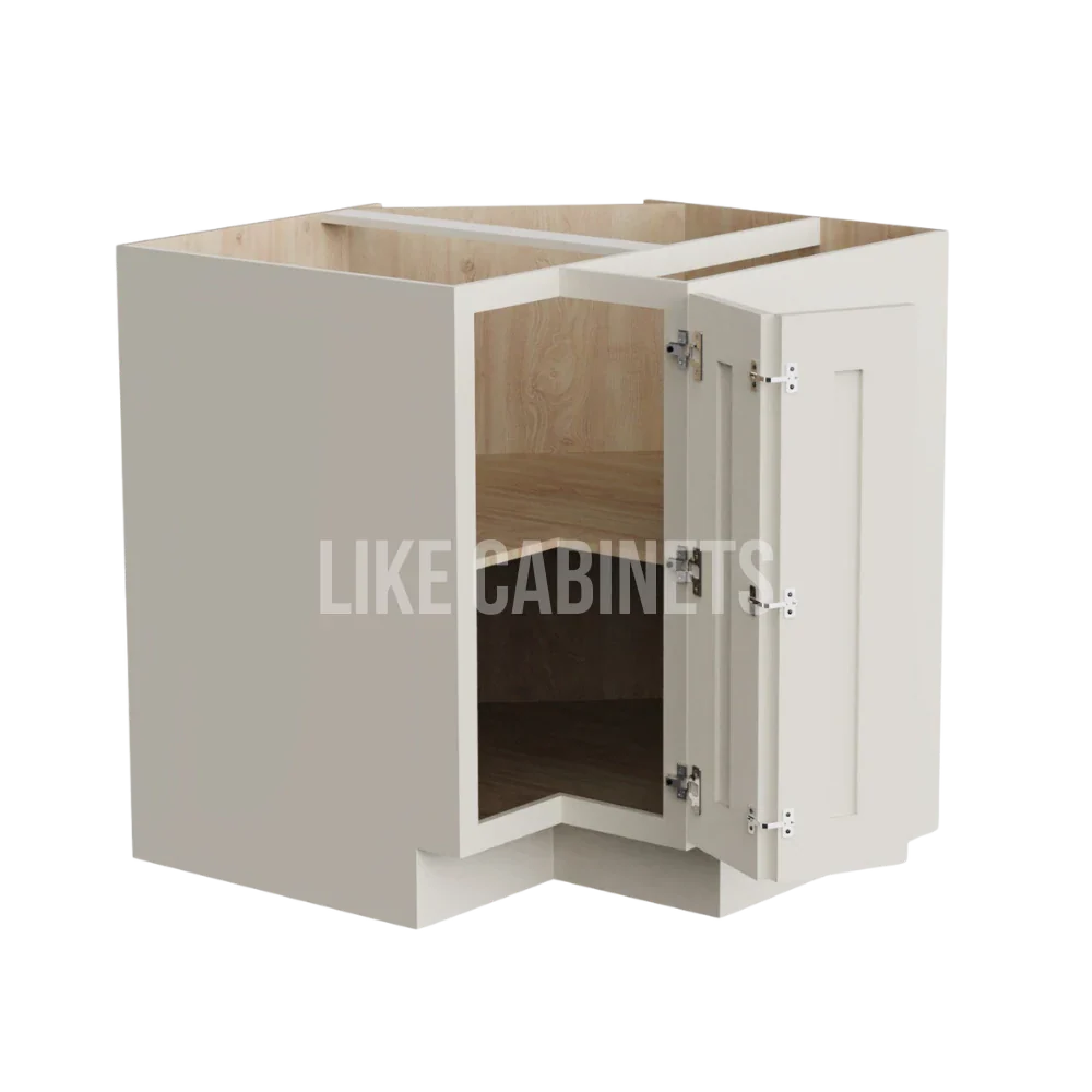 Charleston White Raised Panel Easy Reach Base Cabinet