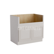 Charleston White Raised Panel Farmhouse Sink Base