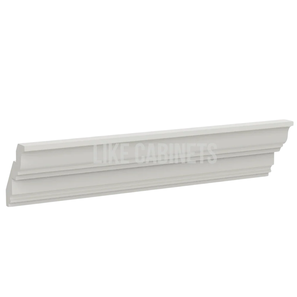 Charleston White Raised Panel Inset Crown Moulding