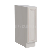 Charleston White Raised Panel Spice Pull Base Cabinet