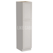 Charleston White Raised Panel 18'' W Utility Pantry Cabinet