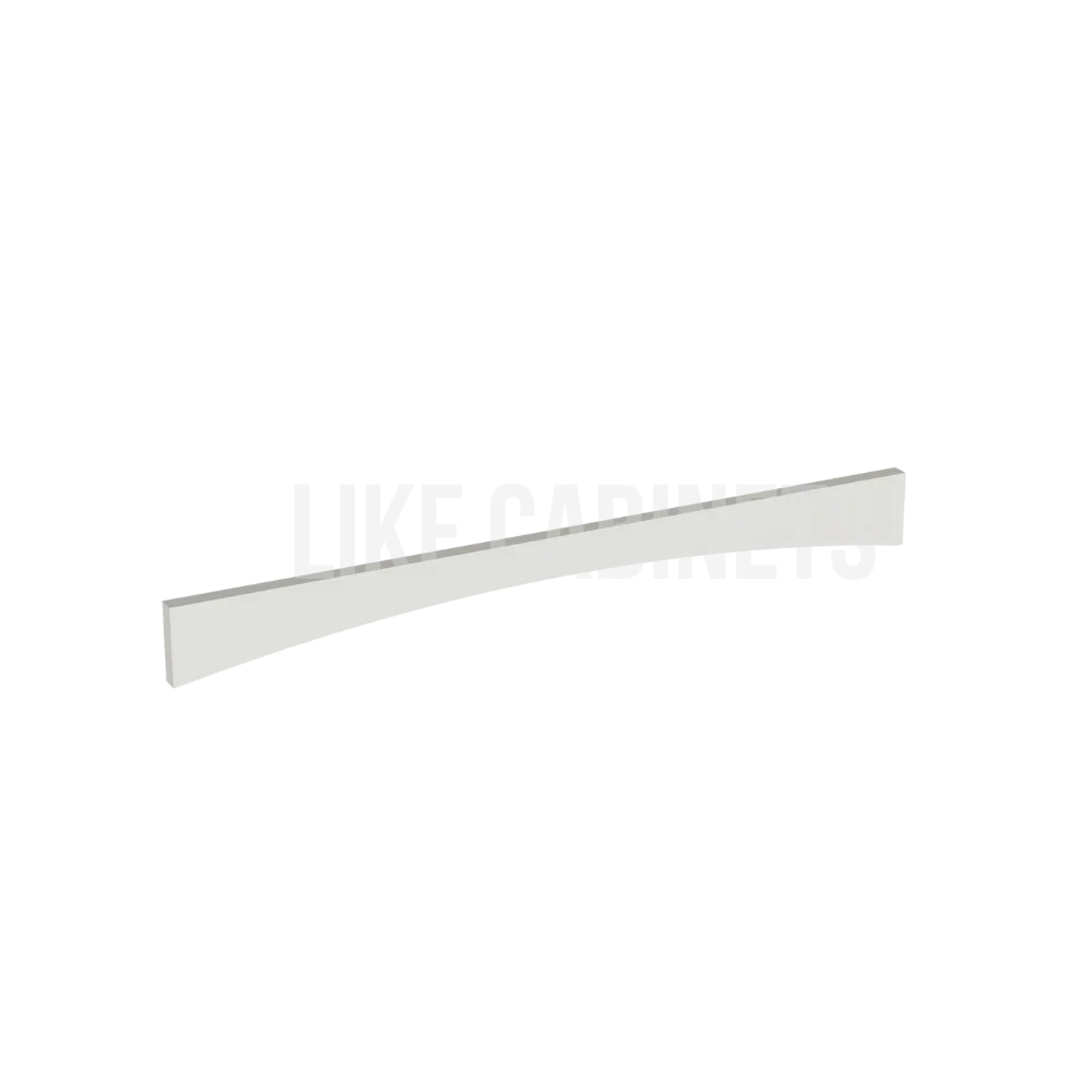 Charleston White Raised Panel Arched Valance