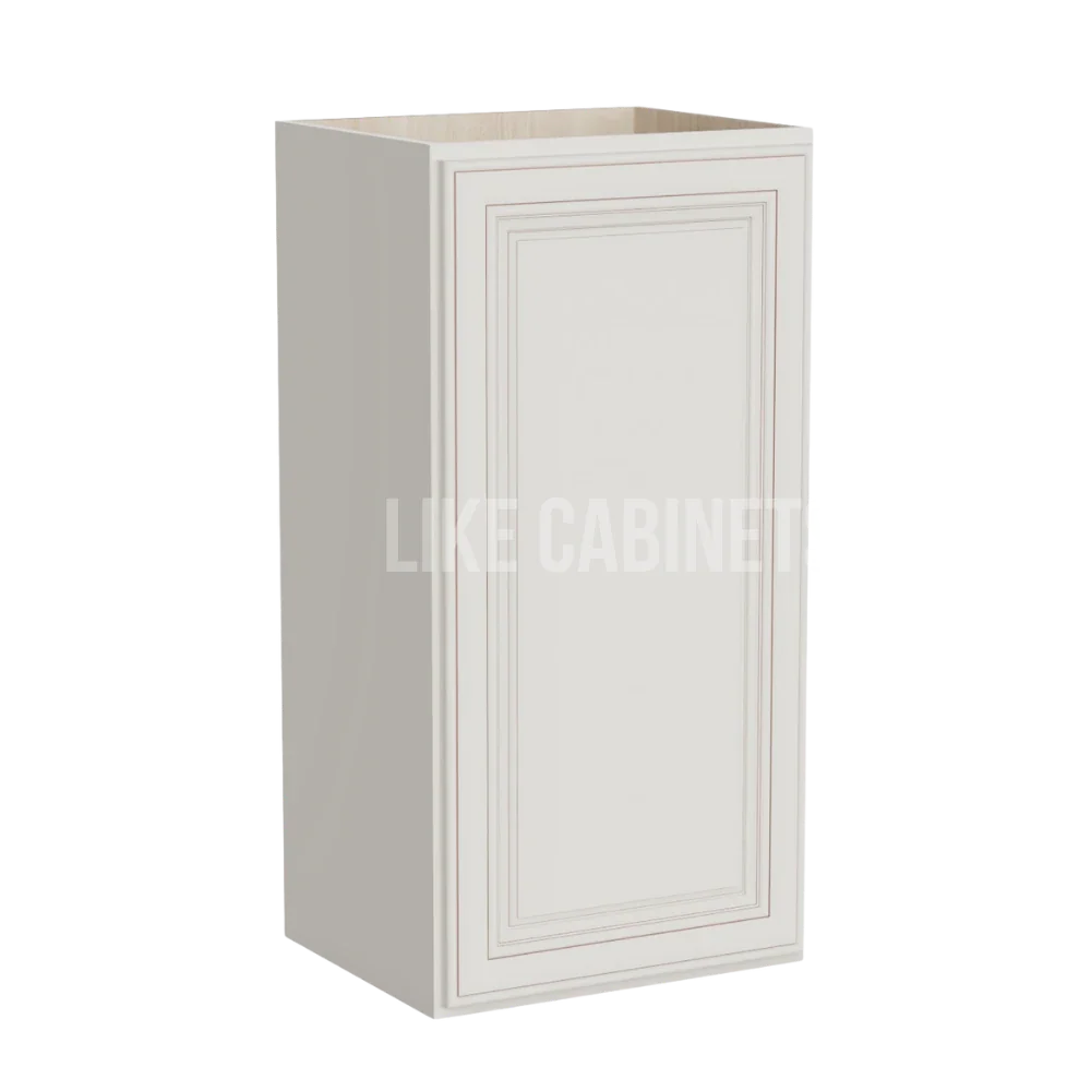 Charleston White Raised Panel 36'' H Single Door Wall Cabinet
