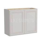 Charleston White Raised Panel 24'' H Double Door Wall Cabinet