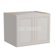 Charleston White 24'' H Refrigerator Wall Cabinet 24'' Deep