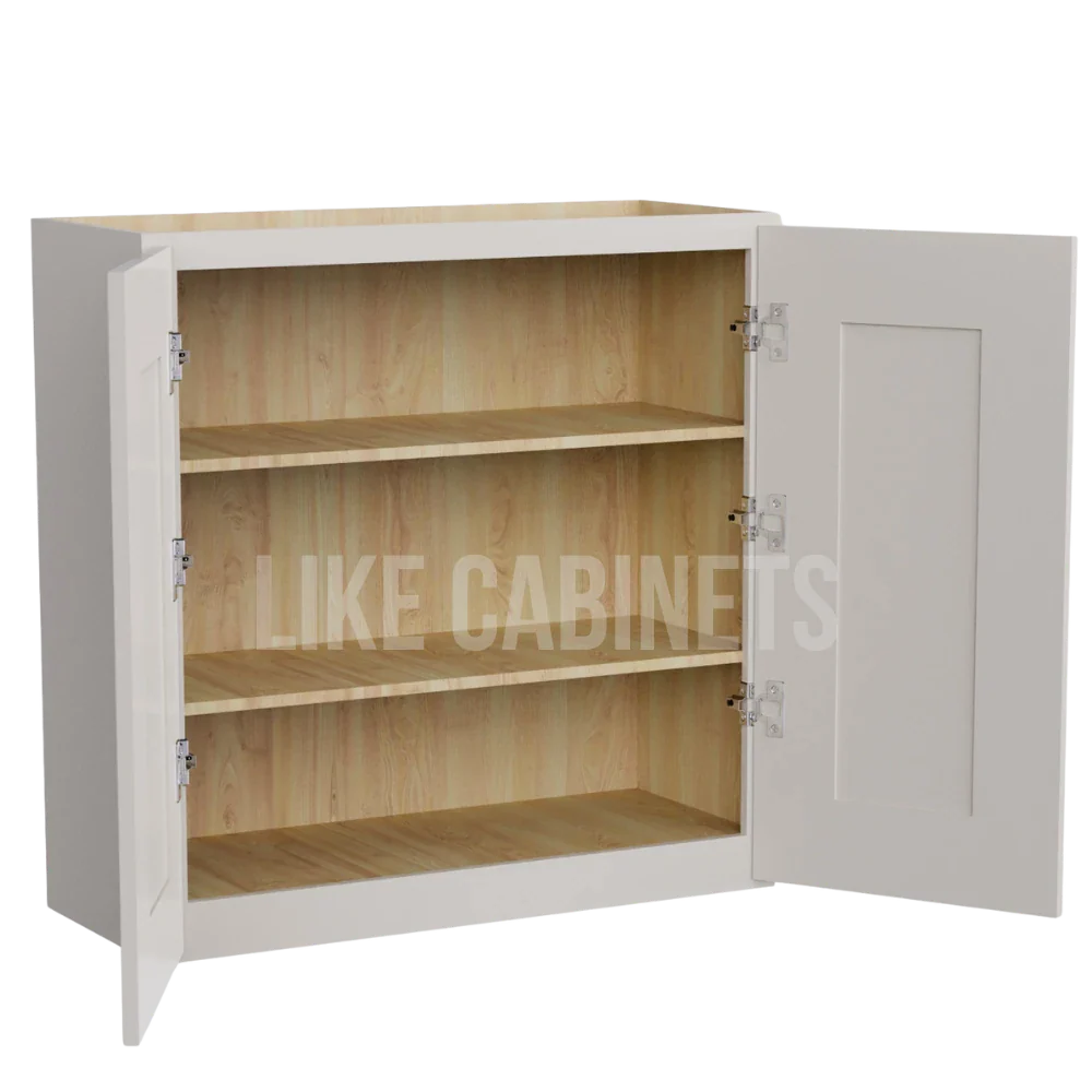 Charleston White 30''H Double Door Wall Cabinet