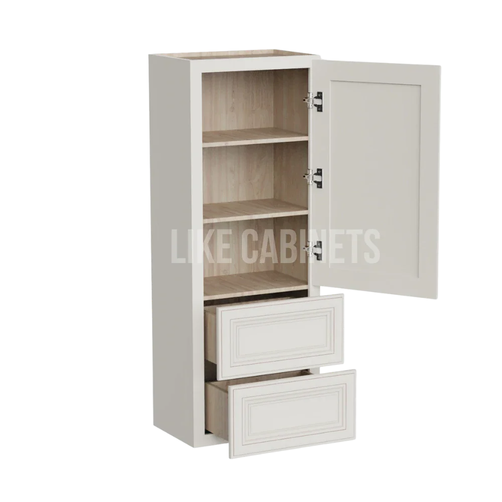 Charleston White 18''W Wall With Drawer Cabinet