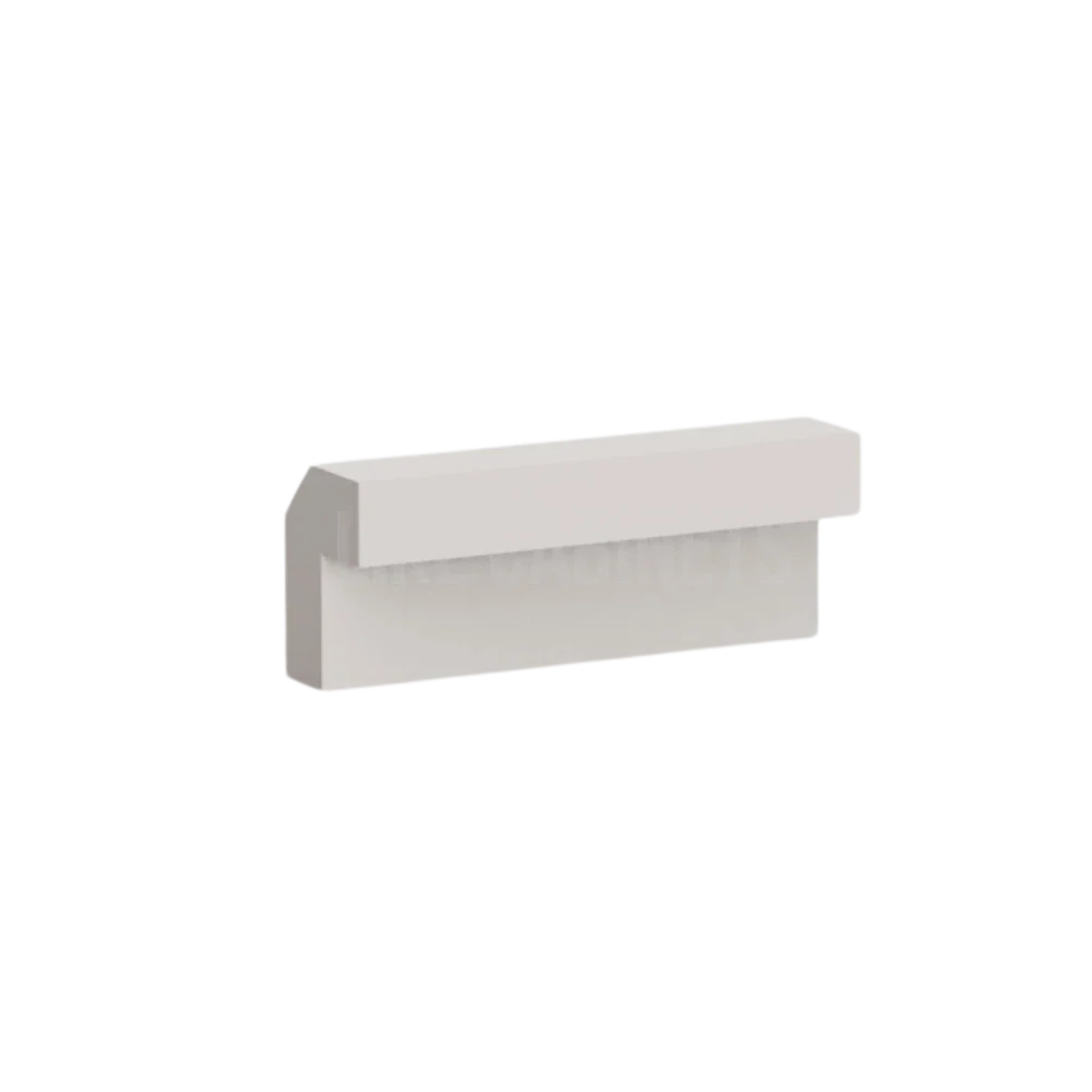 Double Dove White Angle Light Rail Moulding