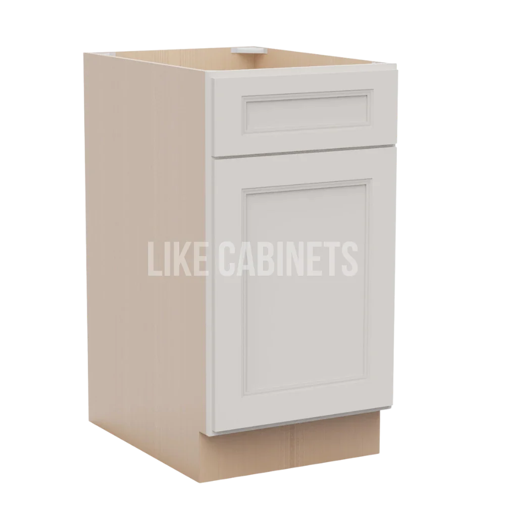 Double Dove White Cabinet with Single Door & Drawer