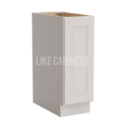 Double Dove White Full Height Single Door Base Cabinet