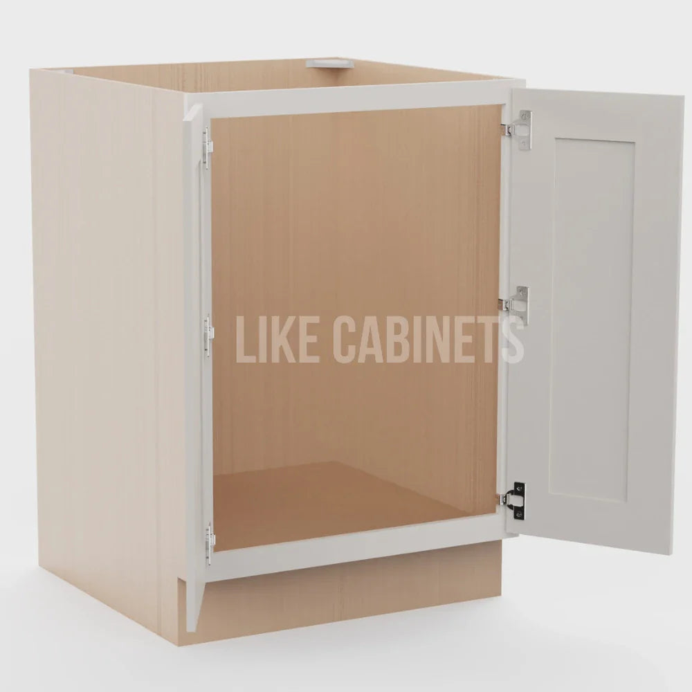 Double Dove White Base Cabinet Base Cabinet Full Height Door