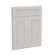 Double Dove White Corner Sink Base Front