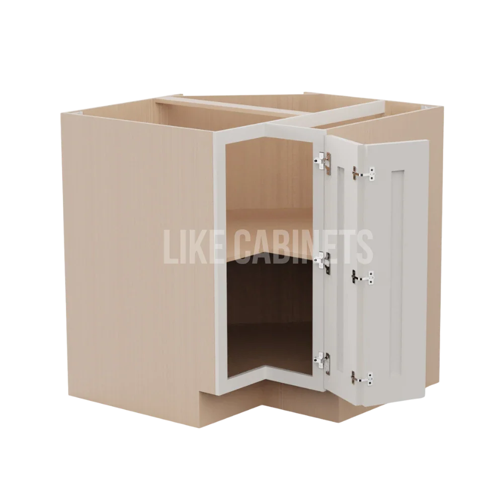 Double Dove White Easy Reach Base Cabinet