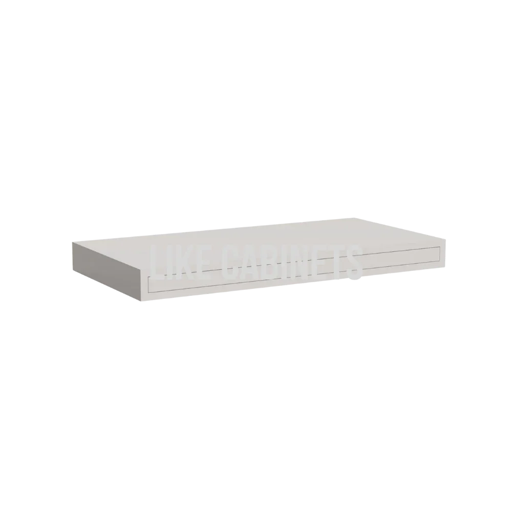 Double Dove White Floating Shelf