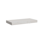 Double Dove White Floating Shelf