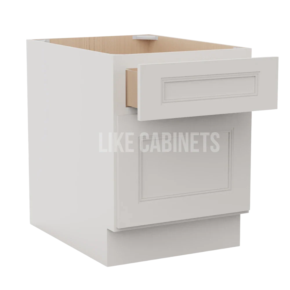 Double Dove White MINI Base Cabinet
