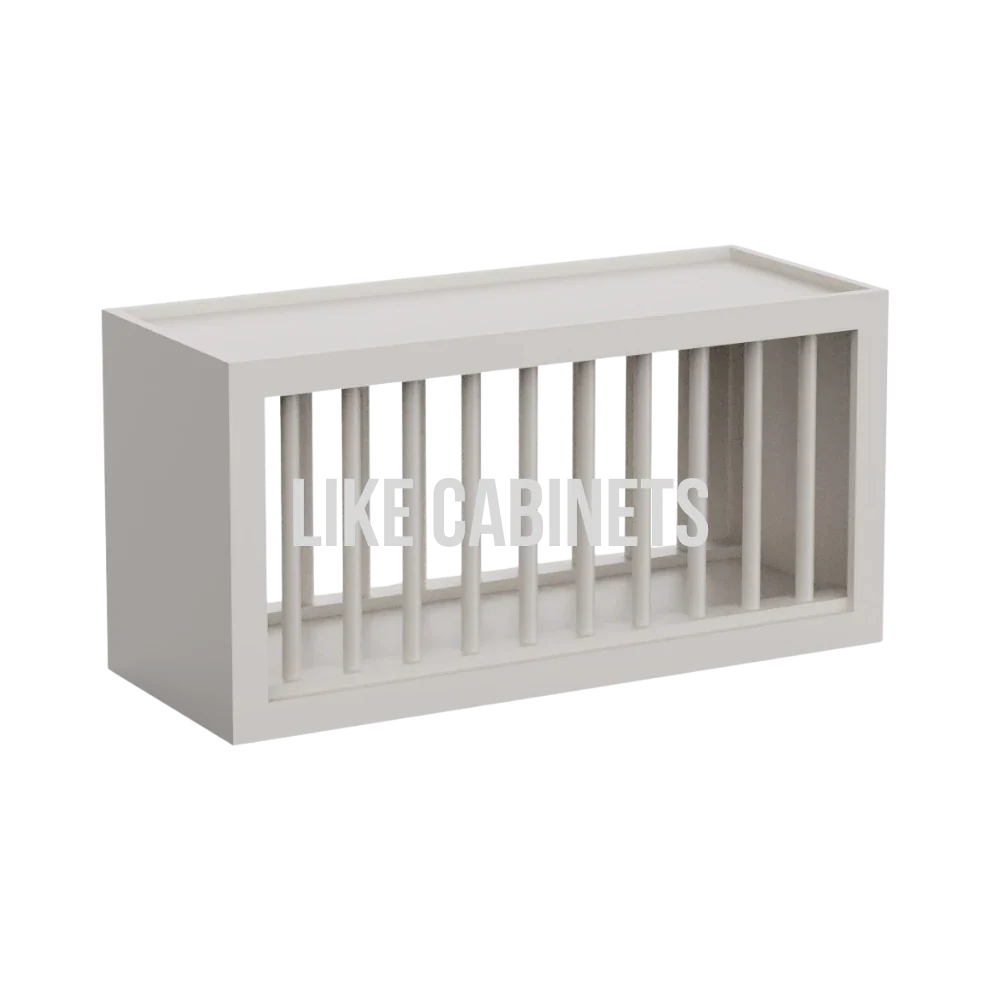 Double Dove White Plate Rack