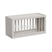 Double Dove White Plate Rack