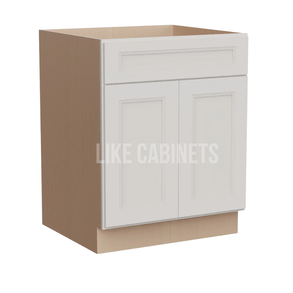 Double Dove White Sink Base 27''