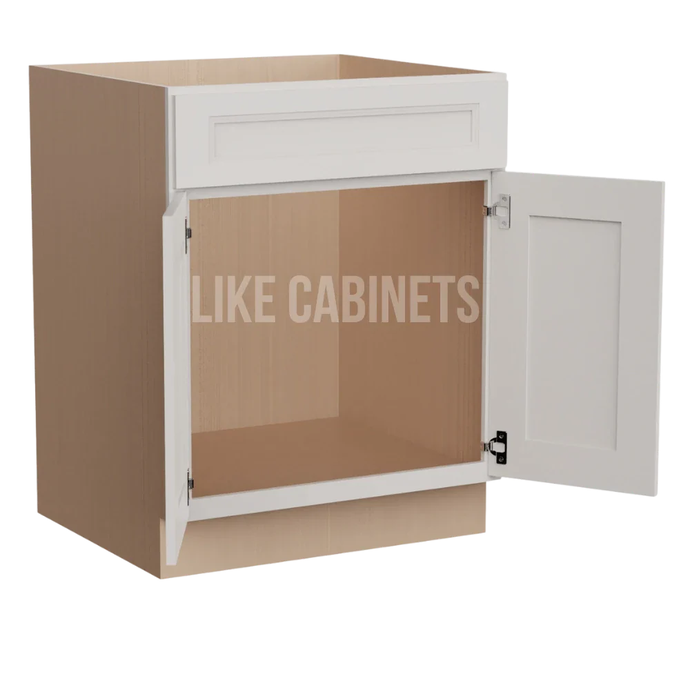 Double Dove White Sink Base 27''