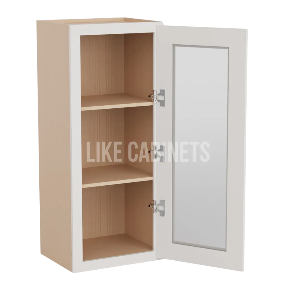 Double Dove White 36'' H Single Door Wall Cabinet with Glass Door