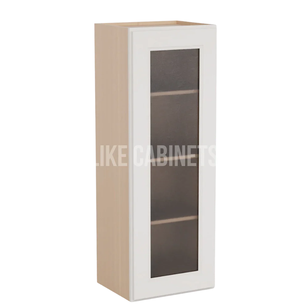 Double Dove White 42'' H Single Door Wall Cabinet with Glass Door