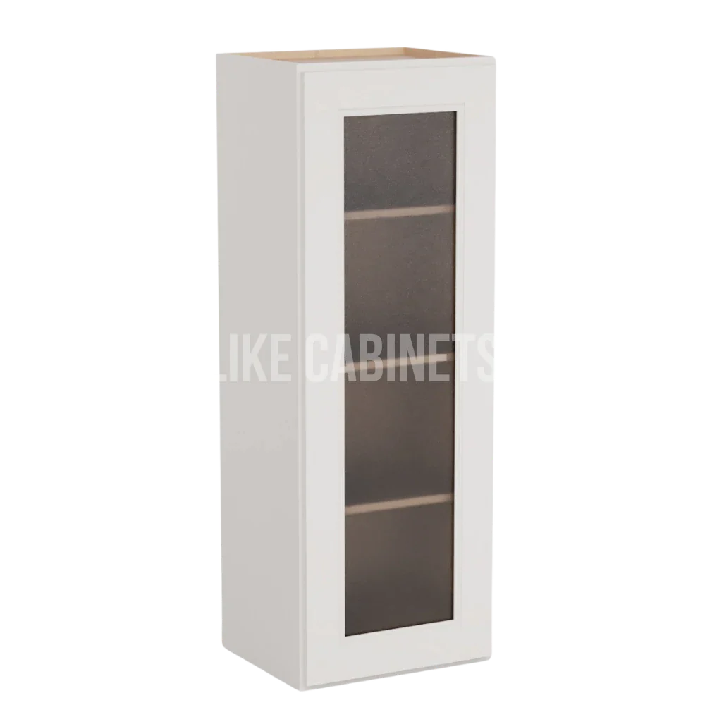 Double Dove White 42'' H Single Door Wall Cabinet with Glass Door