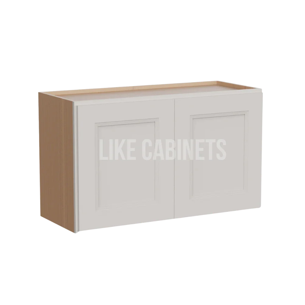 Double Dove White 18'' H Double Door Wall Cabinet with Glass Doors