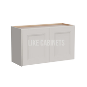 Double Dove White 18'' H Double Door Wall Cabinet with Glass Doors