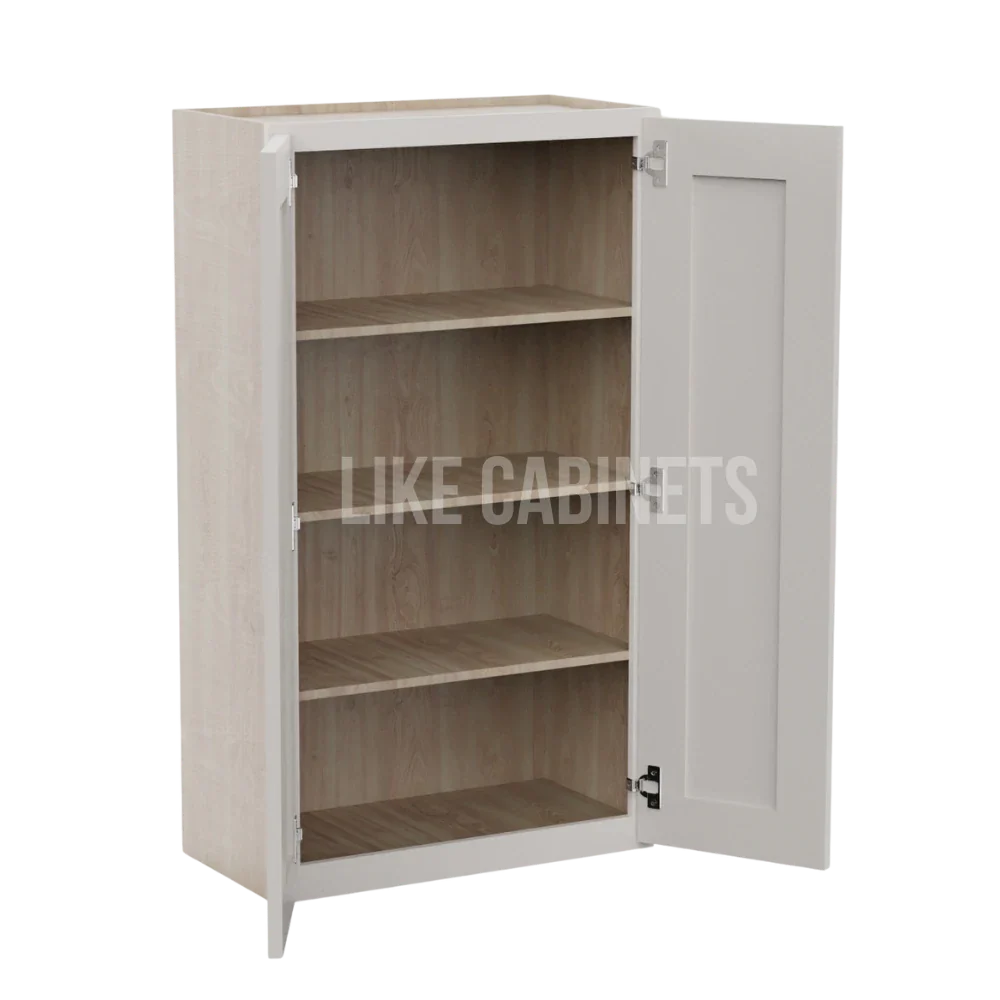 Double Dove White 24″ Diagonal Corner Wall Cabinet