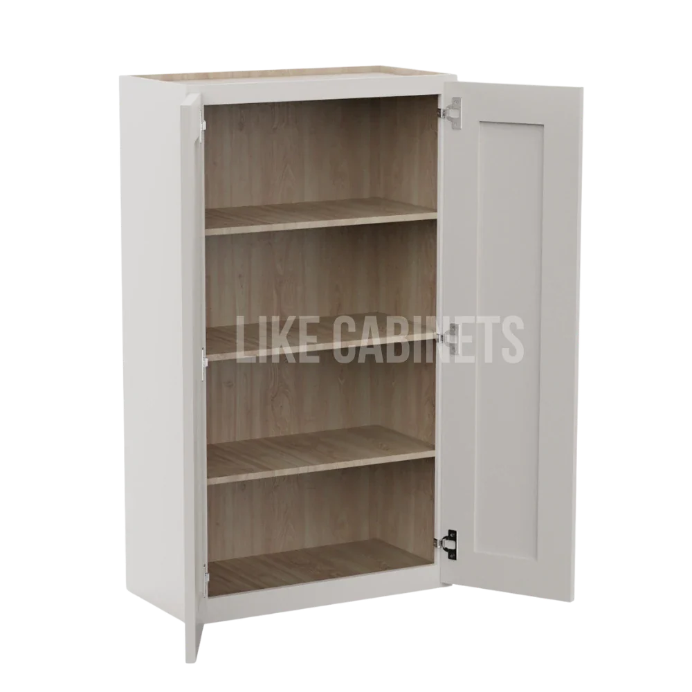 Double Dove White 24″ Diagonal Corner Wall Cabinet
