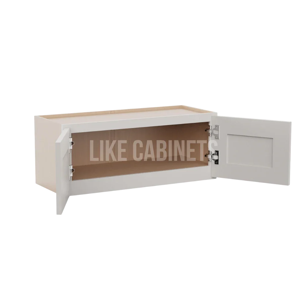 Double Dove White 12'' H Double Door Wall Cabinet