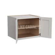 Double Dove White 24'' H Refrigerator Wall Cabinet 24'' Deep