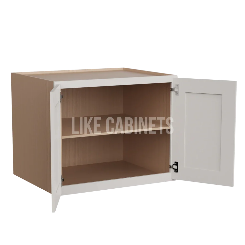 Double Dove White 24'' H Refrigerator Wall Cabinet 24'' Deep