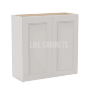 Double Dove White 30''H Double Door Wall Cabinet