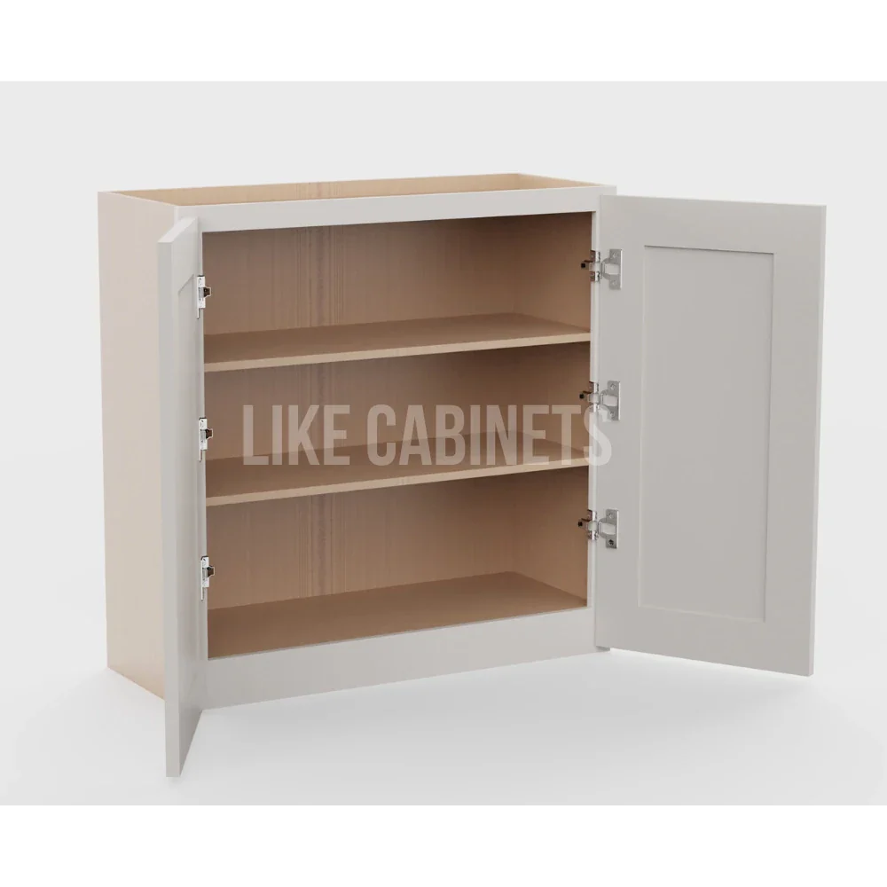 Double Dove White 30''H Double Door Wall Cabinet