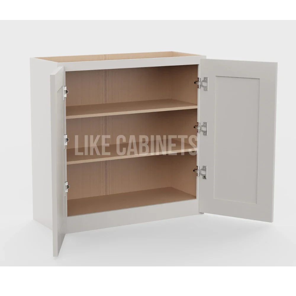 Double Dove White 30''H Double Door Wall Cabinet